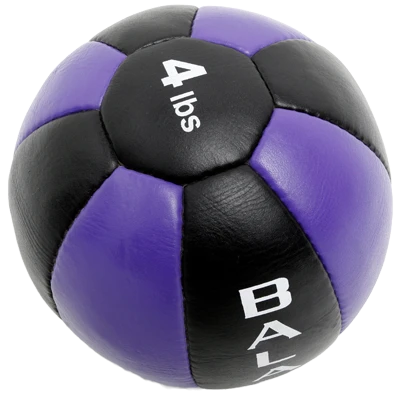 MEDICINE BALL - LEATHER - 4 LB