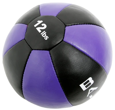 MEDICINE BALL - LEATHER - 12 LB
