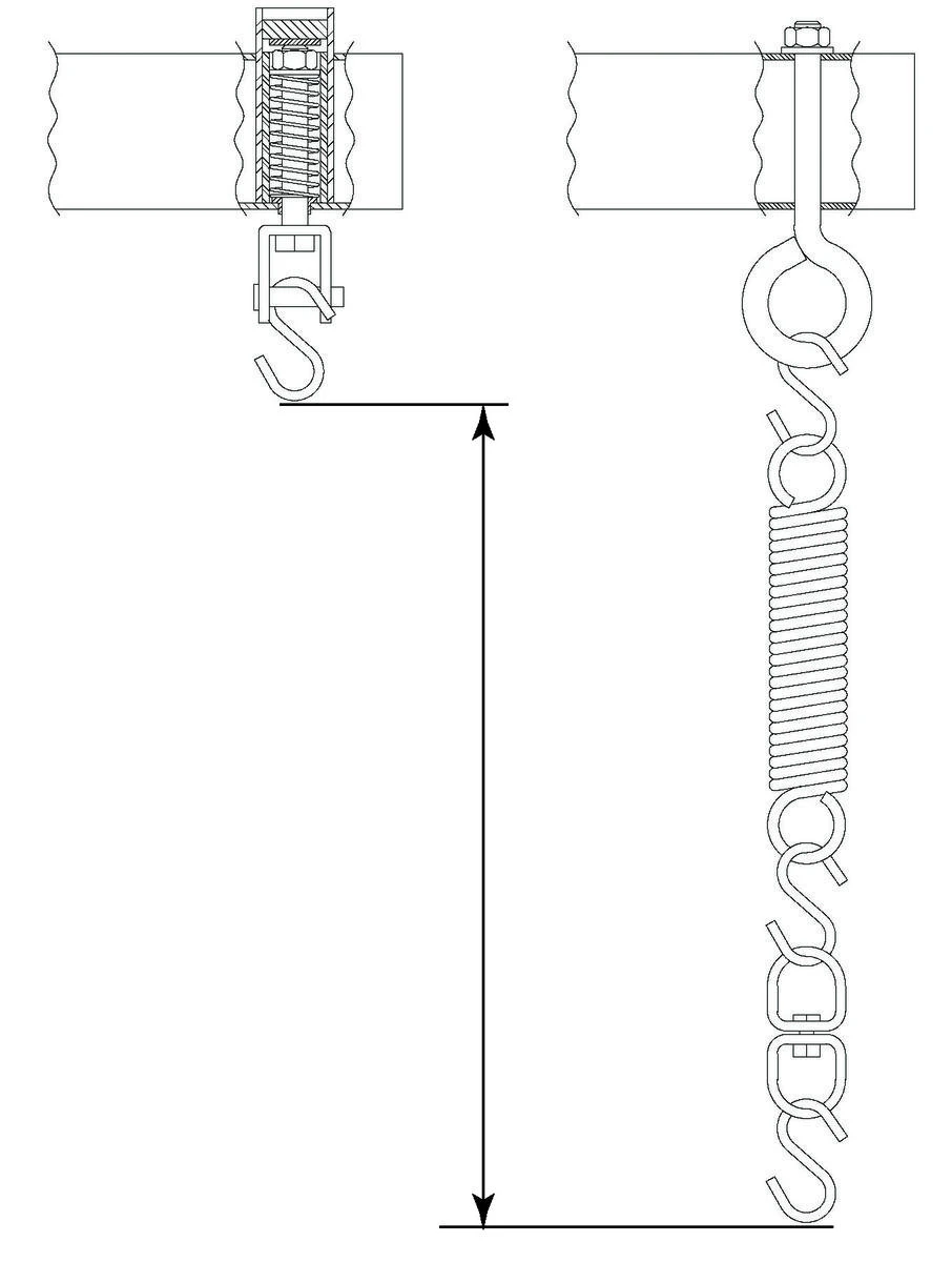RECESSED HEAVY BAG CEILING MOUNT
