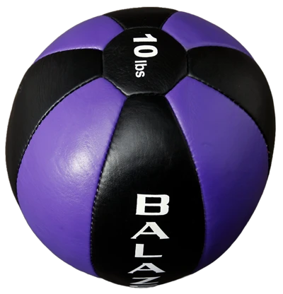 MEDICINE BALL - LEATHER - 10 LB